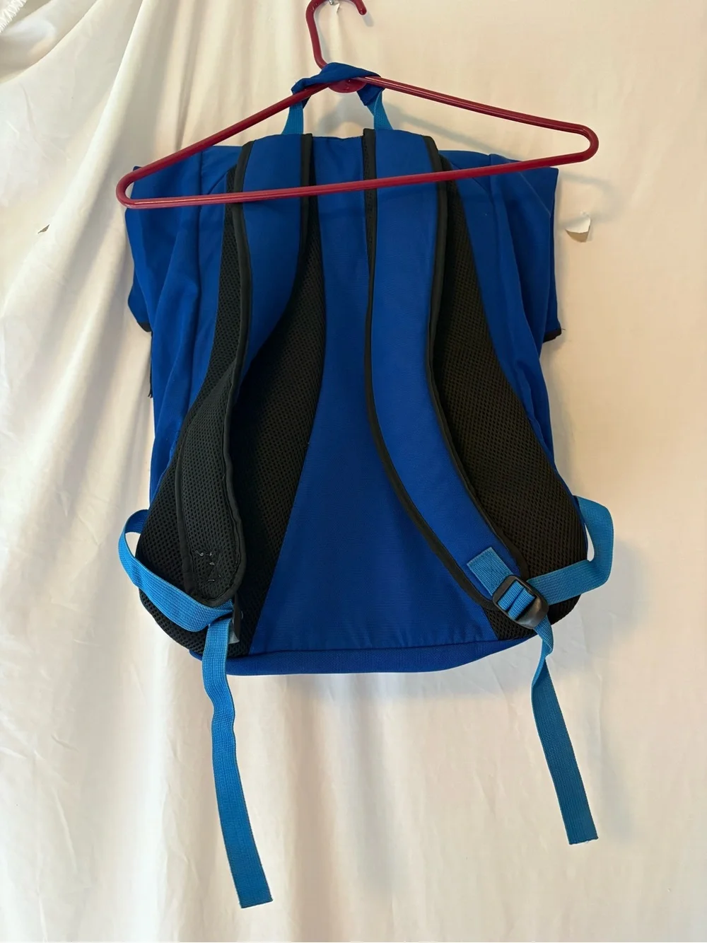 Asics Royal Blue Roll-Top Backpack with Light Blue Accents